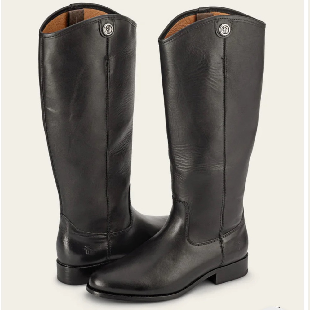 Frye Black Melissa Button 2 Tall Boot - Size 10